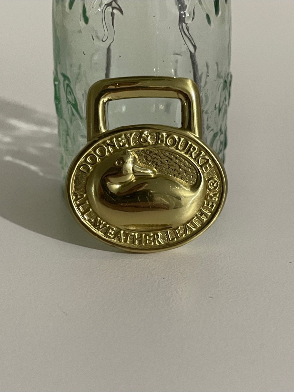 Dooney & Bourke Gold Oval Duck Logo Hardware